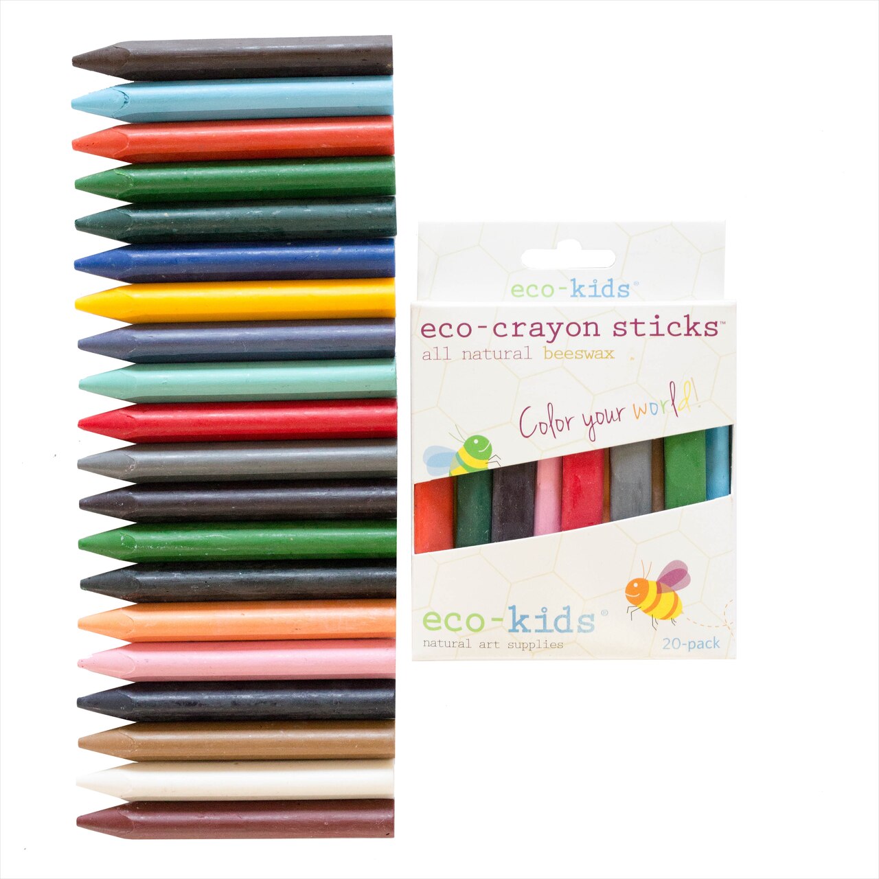Eco-Crayon Sticks 20 Colors