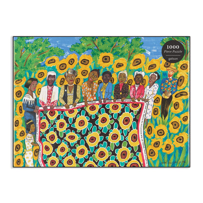 Faith Ringgold „Die Sonnenblumen-Quiltbiene in Arles“, 1000-teiliges Puzzle
