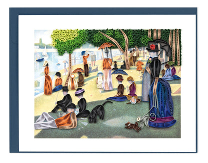 Artist Series Quilling Card: A Sunday Afternoon on the Island of La Grande Jatte, by Georges Seurat