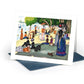 Quilled "A Sunday Afternoon On The Island Of La Grande Jatte" Note Card