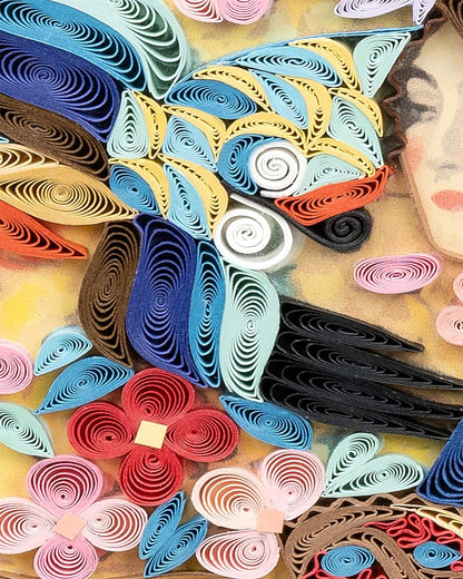 Artist Series Quilling Card: "Lady With A Fan" by Gustav Klimt