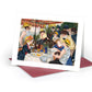 Quilled "The Luncheon of the Boating Party" Note Card
