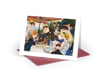 Artist Series Quilling Card: "The Luncheon of the Boating Party" by Pierre-Auguste Renoir