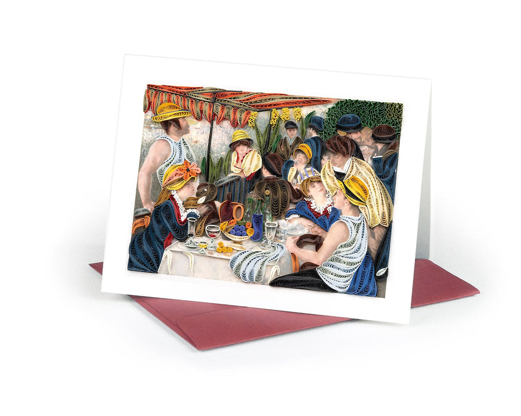 Artist Series Quilling Card: "The Luncheon of the Boating Party" by Pierre-Auguste Renoir - Chrysler Museum Shop