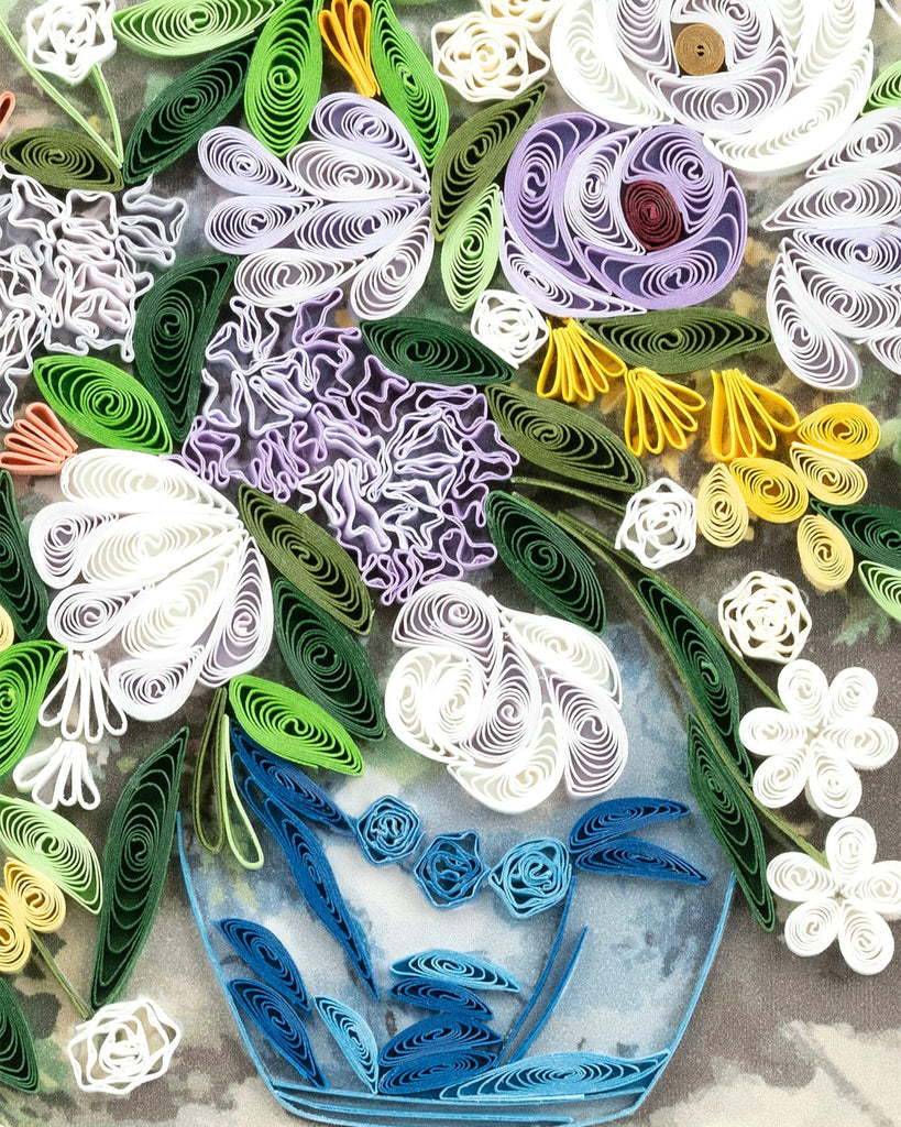 Quilled "Spring Bouquet" Note Card