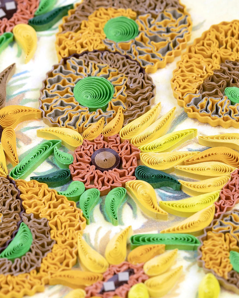 Artist Series Quilling Card: "Sunflowers" by Vincent van Gogh - Chrysler Museum Shop