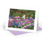 Quilled "The Artist's Garden in Giverny" Note Card
