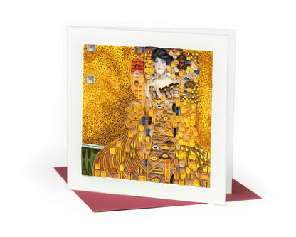 Artist Series Quilling Card: "The Lady In Gold" by Gustav Klimt