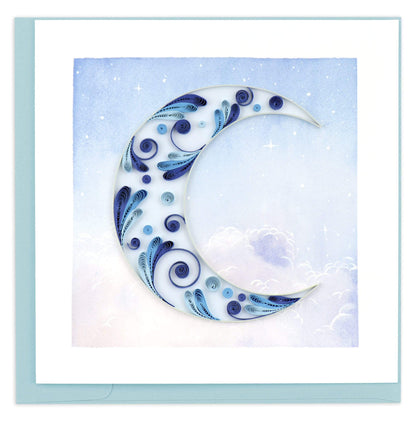 Quilled "Crescent Moon" Note Card