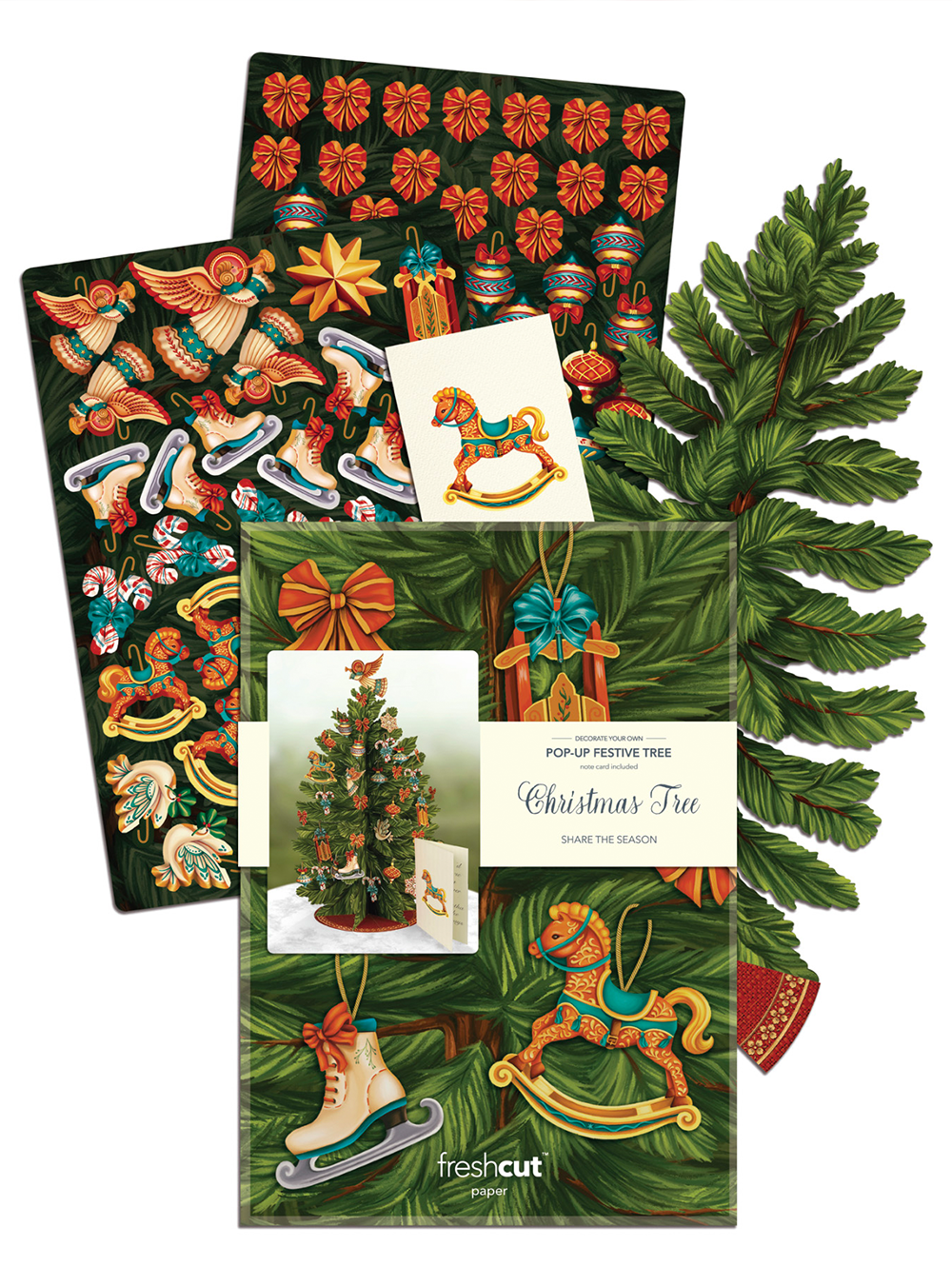 Christmas Tree Pop-up Paper Decoration