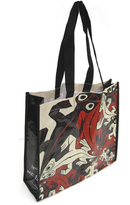 M. C. Escher Shopping Tote Bag, "Smaller and Smaller"