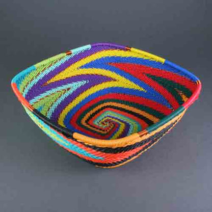 Telephone Wire Bowls, 6.5 inch Square